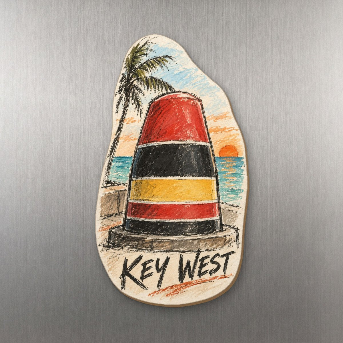 She's Choosing Key West Magnet | Loose Contour Sketch | S836-M