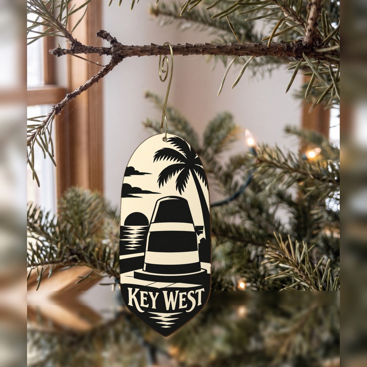 She's Choosing Key West Ornament | Notan | S837-O