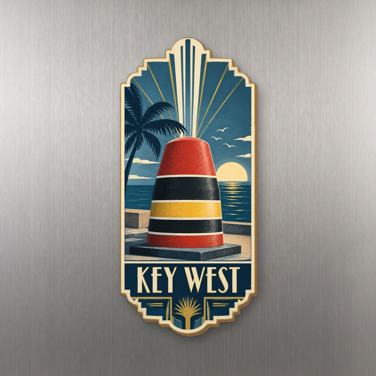 She's Choosing Key West Magnet | Art Deco | S838-M