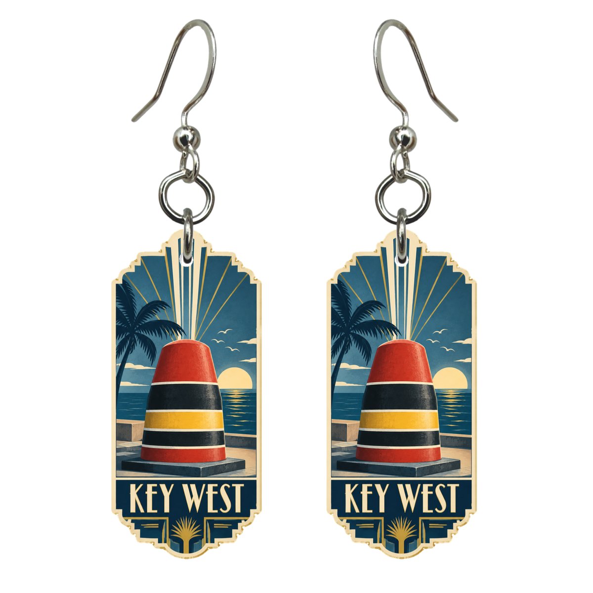 She's Choosing Key West Earrings | Art Deco | S838
