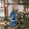 She's Choosing Key West Ornament | Cyanotype-Inspired | S840-O