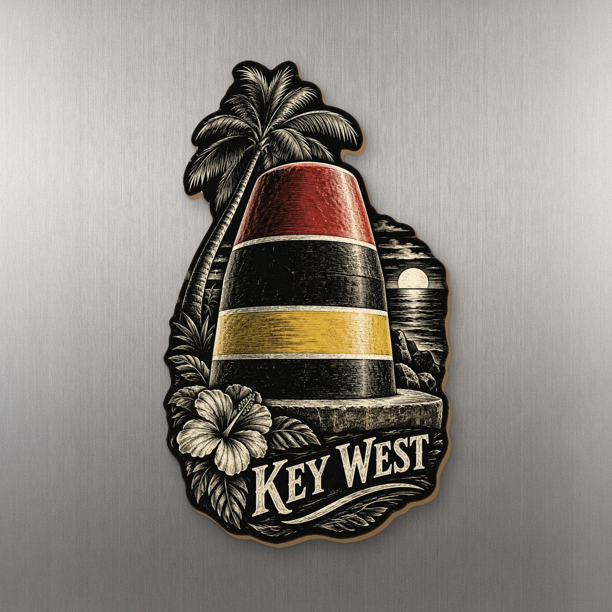 She's Choosing Key West Magnet | Scratchboard | S843-M