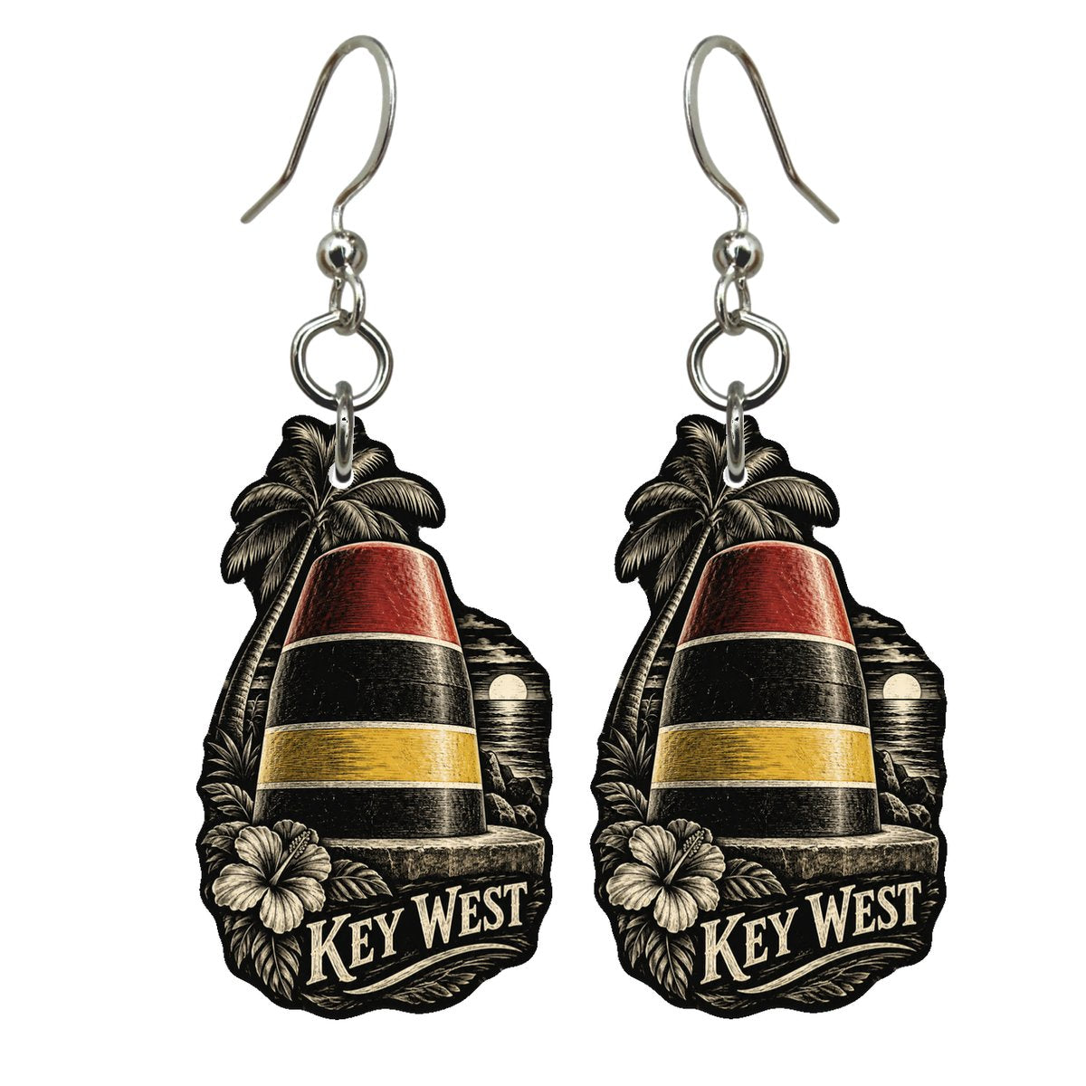 She's Choosing Key West Earrings | Scratchboard | S843