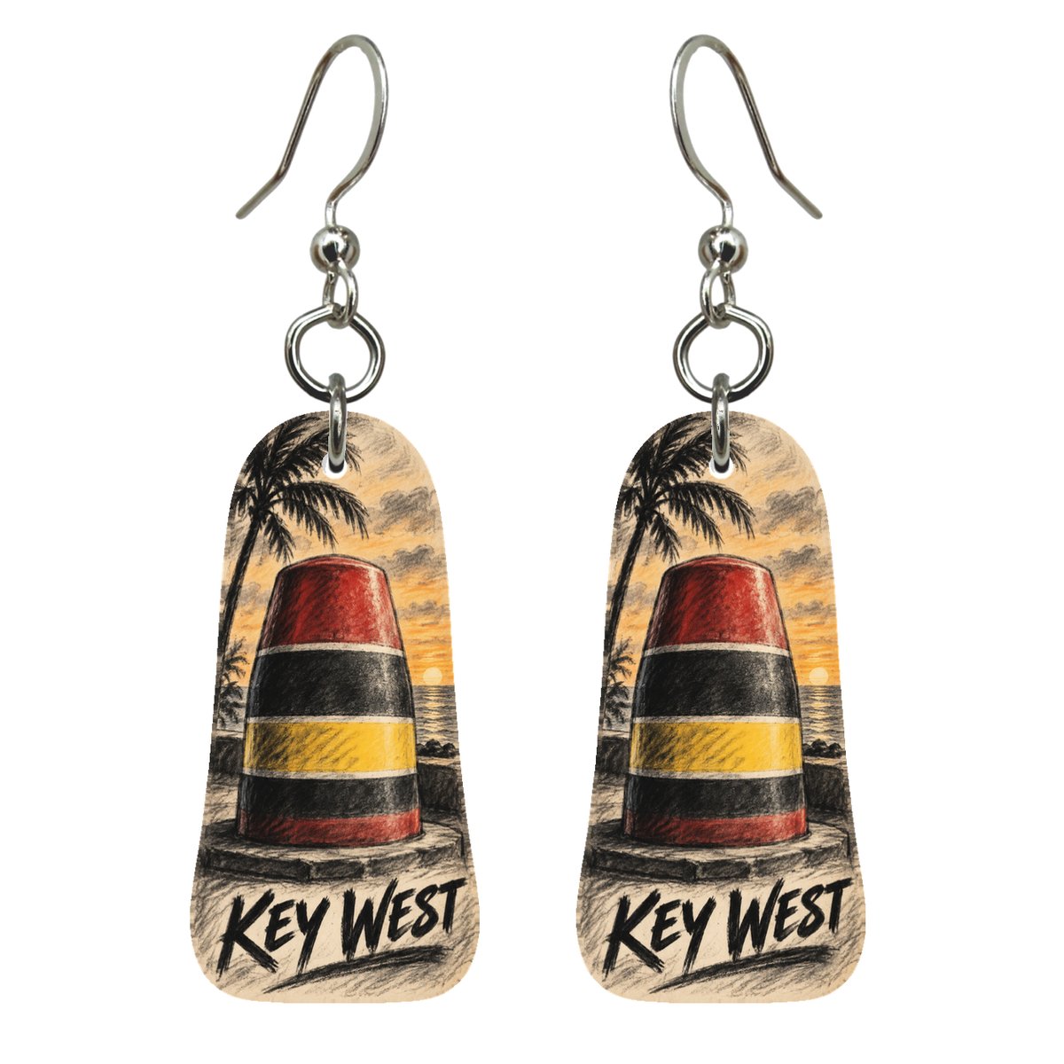 She's Choosing Key West Earrings | Charcoal Gesture | S844