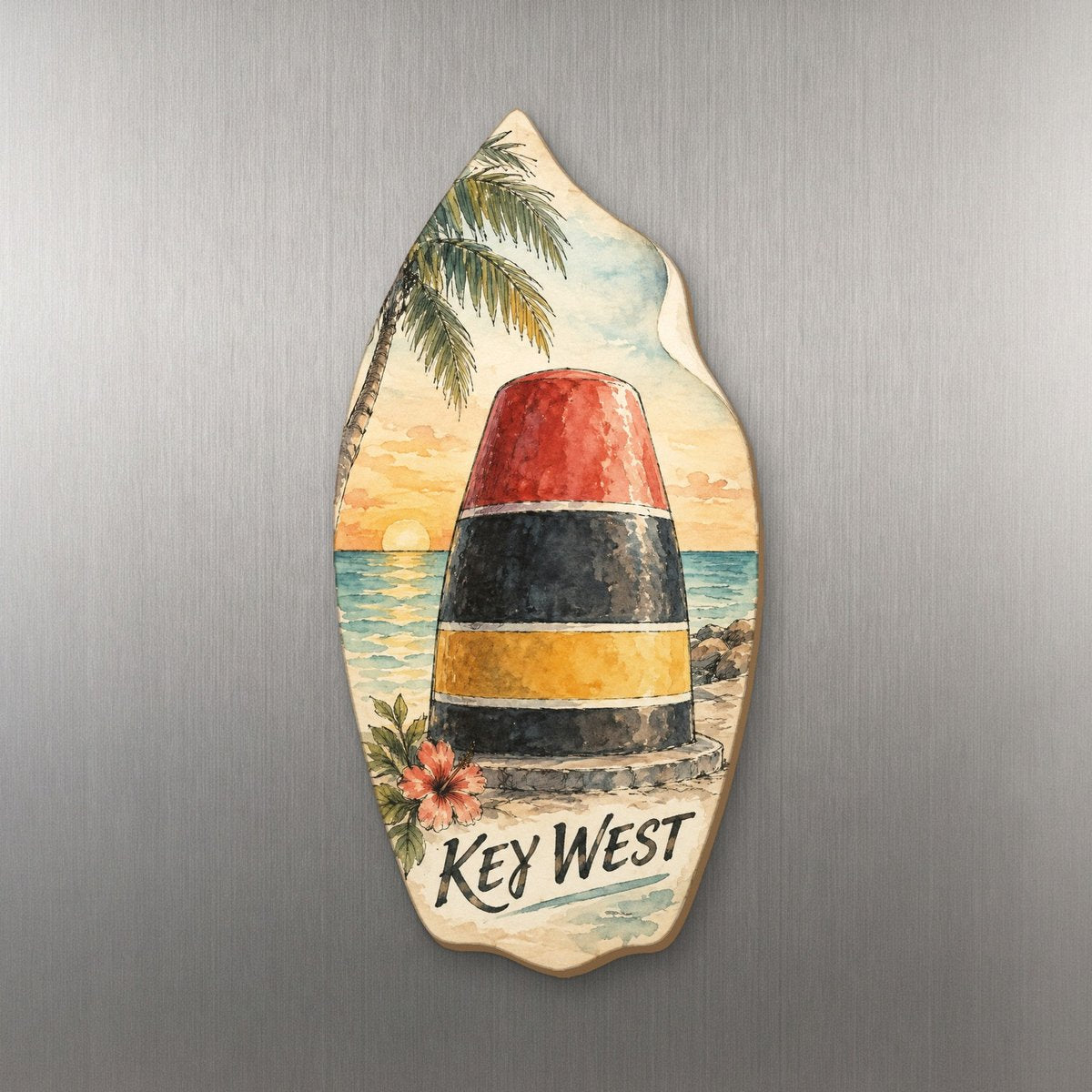 She's Choosing Key West Magnet | Pen and Watercolor Wash | S846-M
