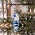 She's Choosing Key West Ornament | Blue-And-White Ceramic Illustration | S848-O