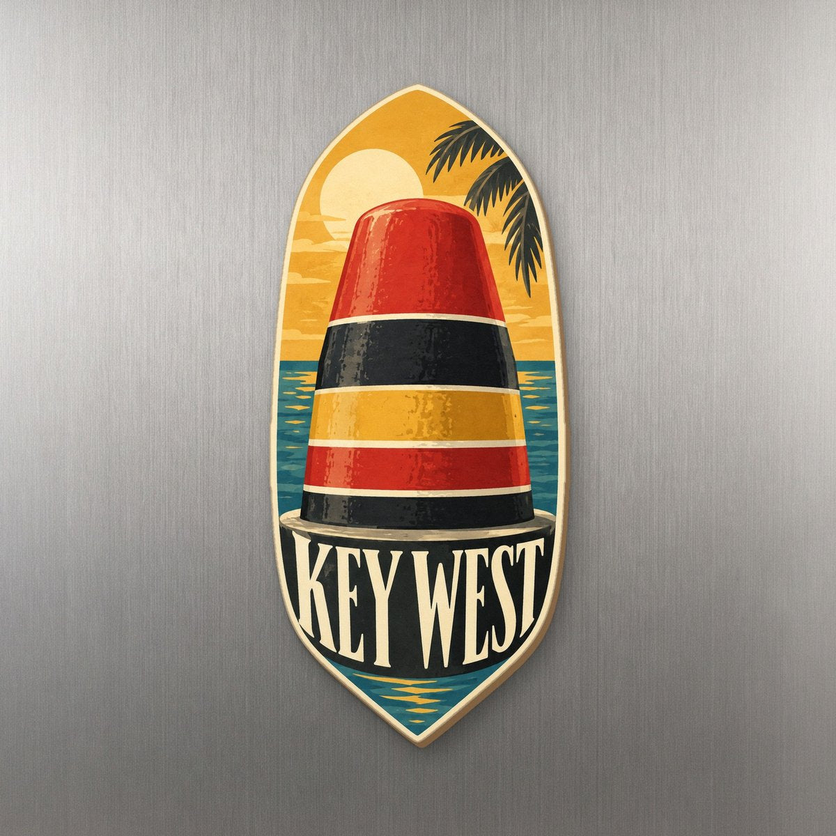 She's Choosing Key West Magnet | Typographic Illustration | S850-M