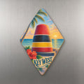 She's Choosing Key West Magnet | Colored Pencil over Gouache | S851-M