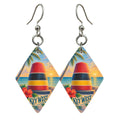 She's Choosing Key West Earrings | Colored Pencil over Gouache | S851