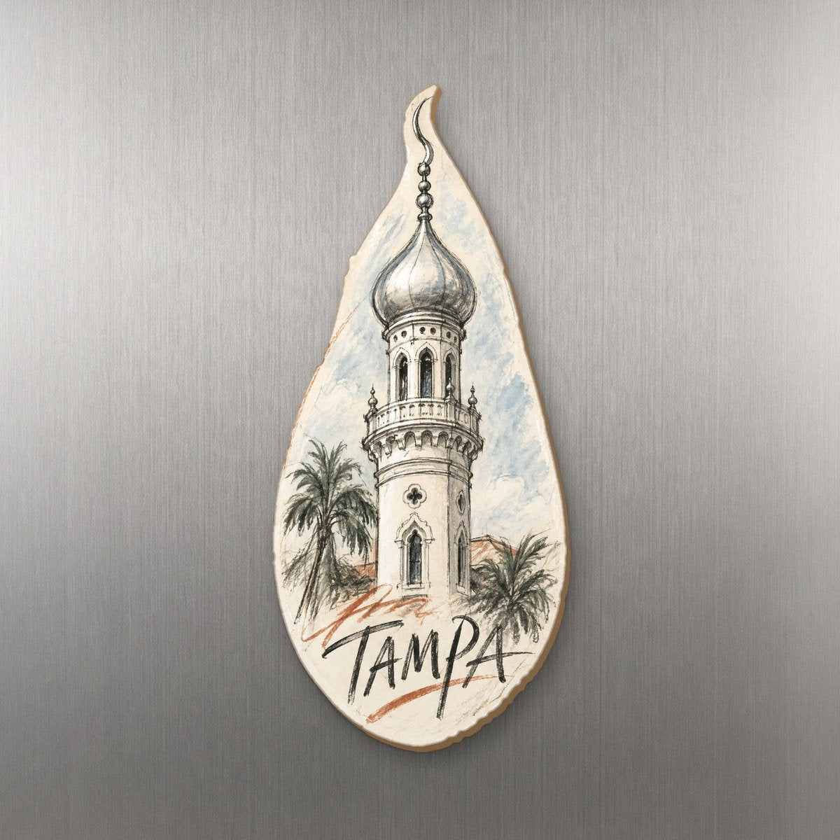 She's Choosing Tampa Magnet | Loose Contour Sketch | S854-M