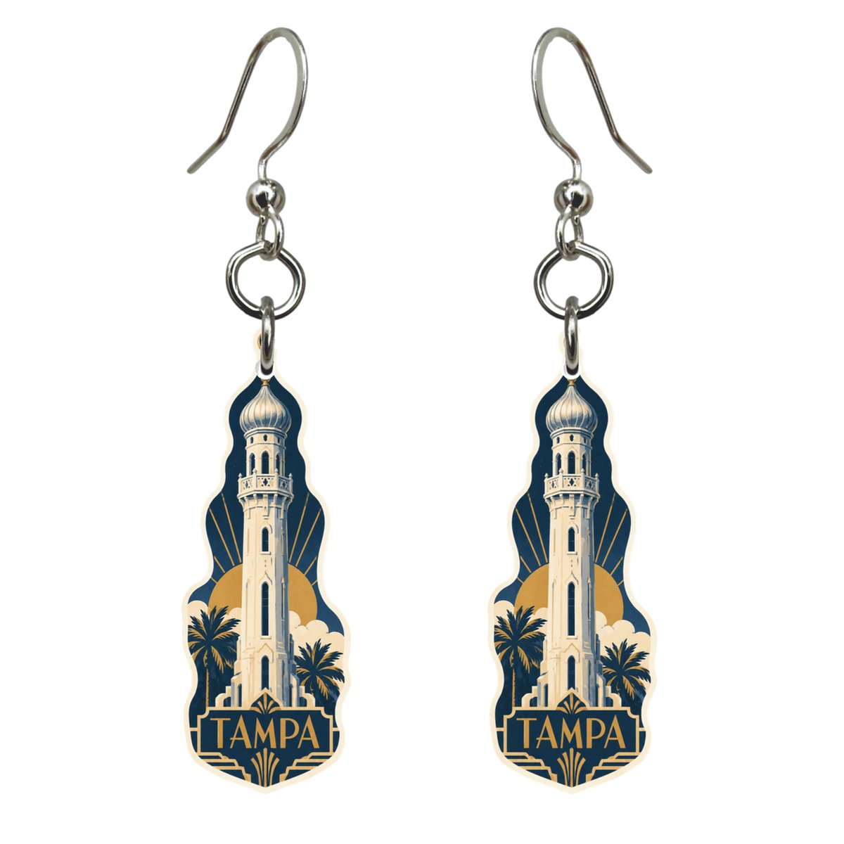 She's Choosing Tampa Earrings | Art Deco | S856