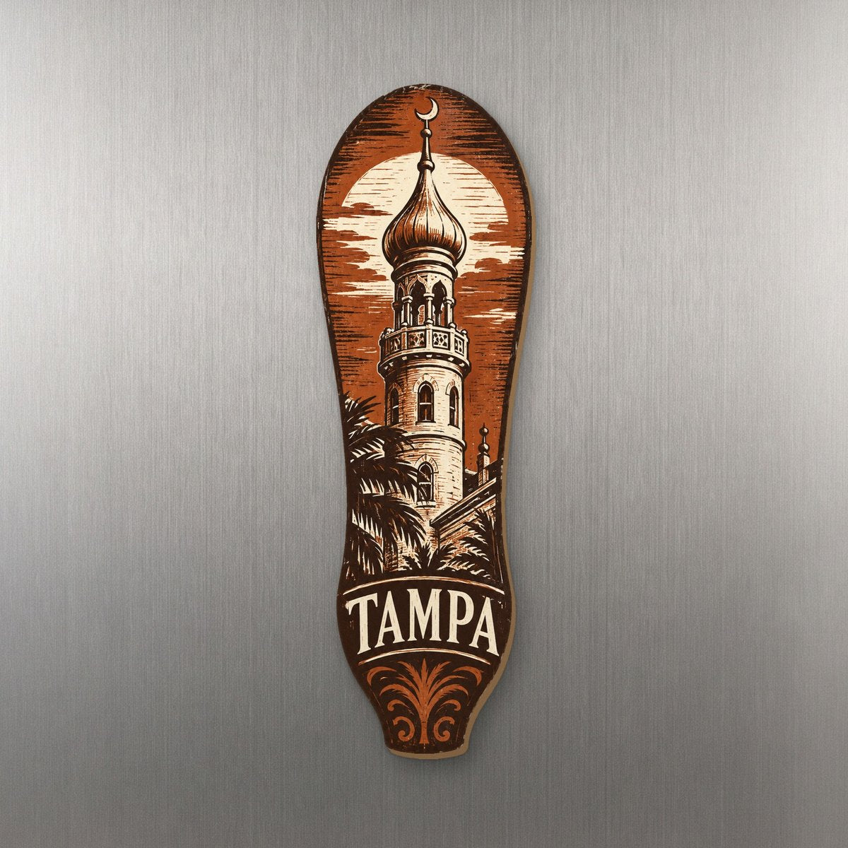 She's Choosing Tampa Magnet | Woodcut | S857-M