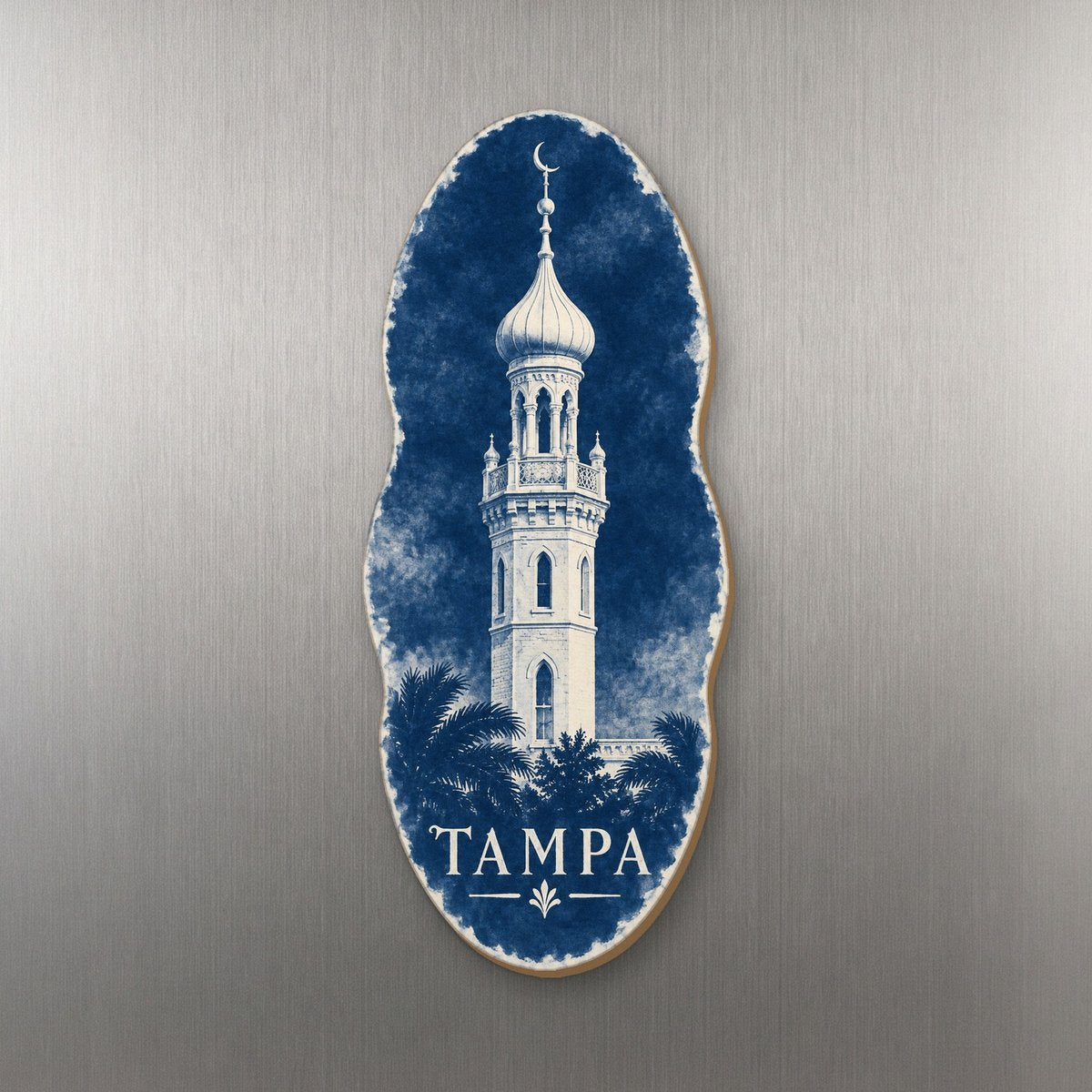 She's Choosing Tampa Magnet | Cyanotype-Inspired | S858-M