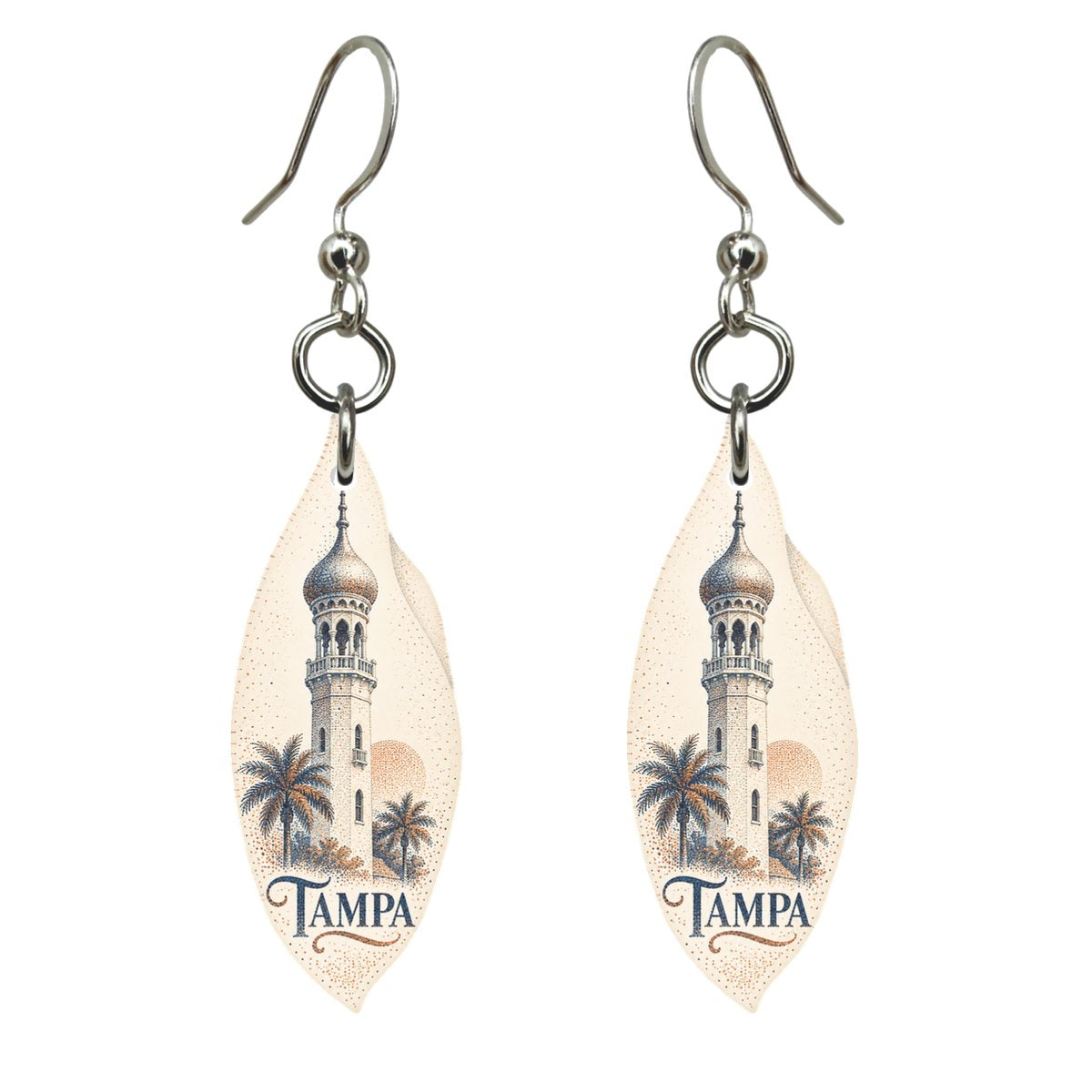 She's Choosing Tampa Earrings | Sparse Pointillism | S860