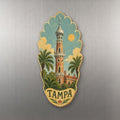 She's Choosing Tampa Magnet | Naive Folk Painting | S865-M