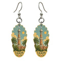 She's Choosing Tampa Earrings | Naive Folk Painting | S865