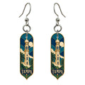 She's Choosing Tampa Earrings | Cloisonné-Inspired Graphic | S867