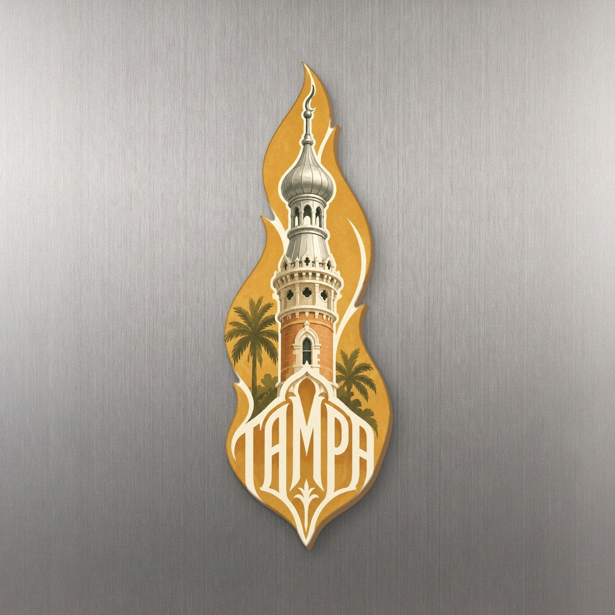 She's Choosing Tampa Magnet | Typographic Illustration | S868-M