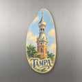 She's Choosing Tampa Magnet | Colored Pencil over Gouache | S869-M