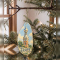 She's Choosing Tampa Ornament | Colored Pencil over Gouache | S869-O
