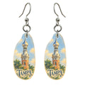 She's Choosing Tampa Earrings | Colored Pencil over Gouache | S869