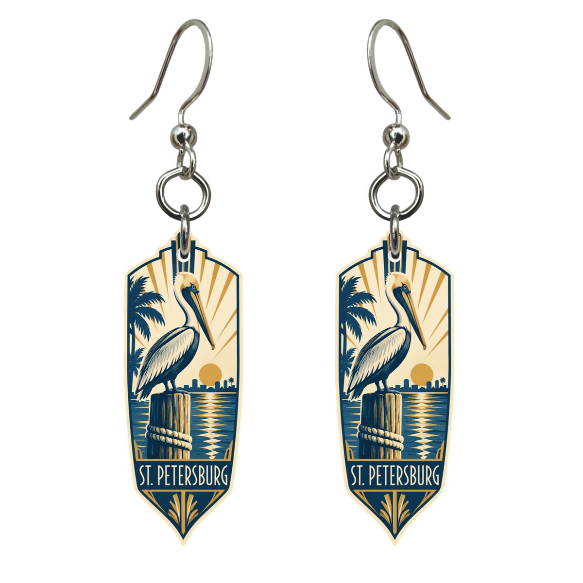 She's Choosing St. Petersburg Earrings | Art Deco | S874