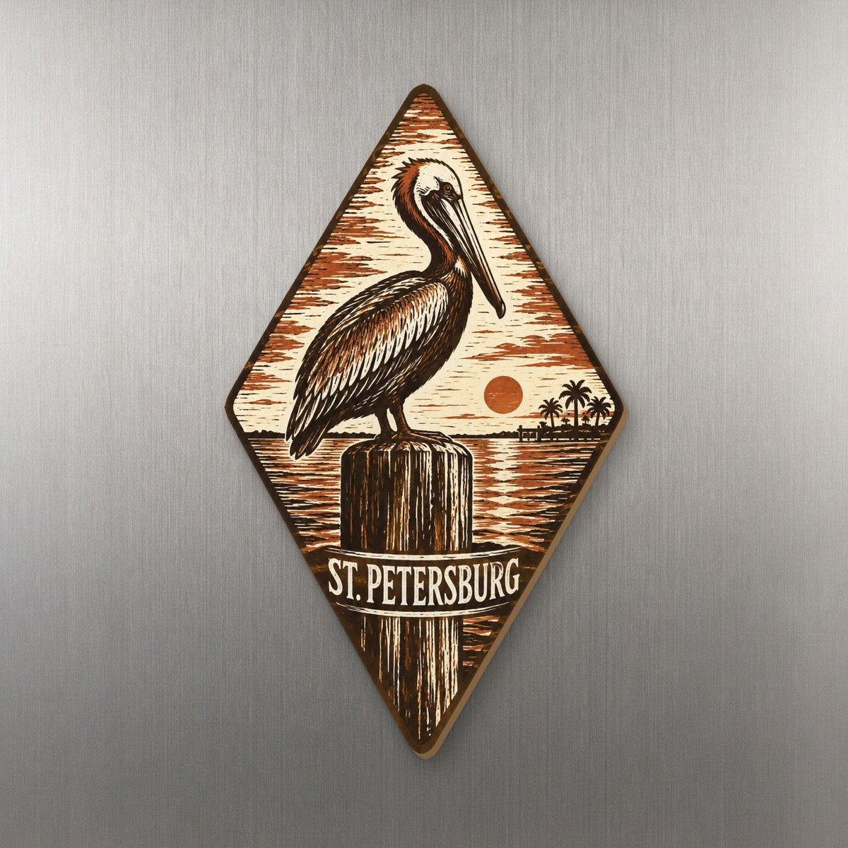 She's Choosing St. Petersburg Magnet | Woodcut | S875-M