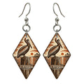 She's Choosing St. Petersburg Earrings | Woodcut | S875