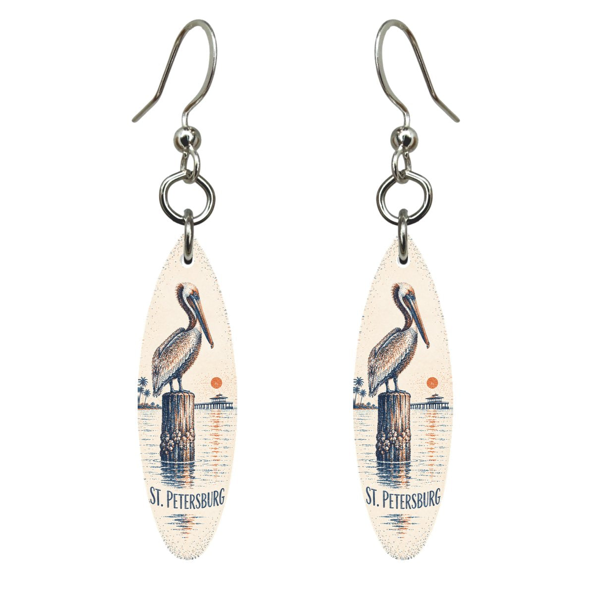 She's Choosing St. Petersburg Earrings | Sparse Pointillism | S878