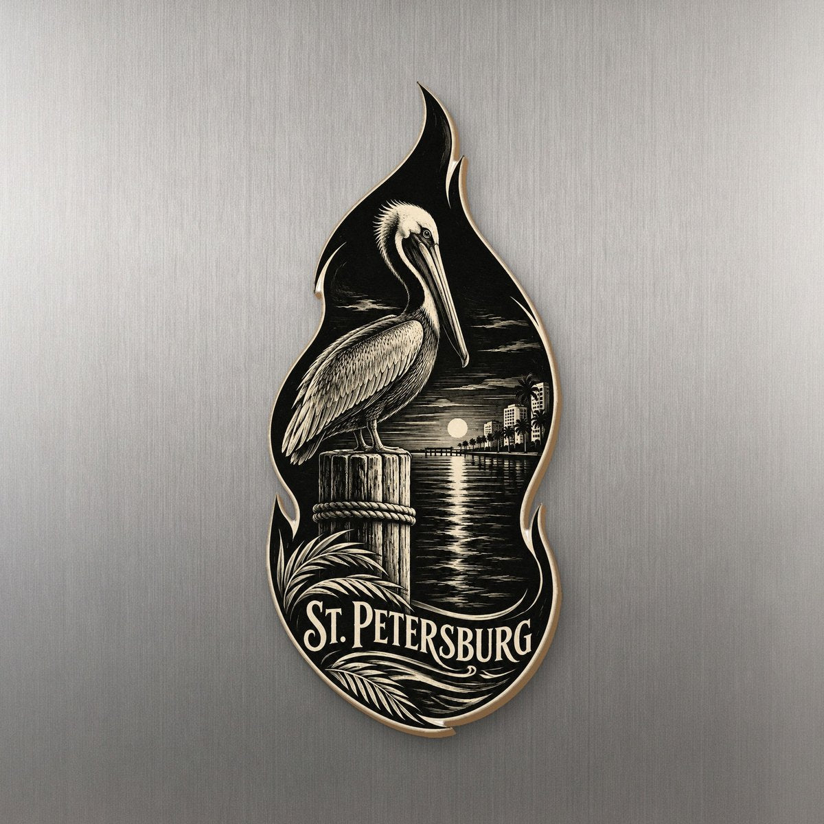 She's Choosing St. Petersburg Magnet | Scratchboard | S879-M