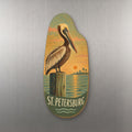 She's Choosing St. Petersburg Magnet | Naive Folk Painting | S883-M