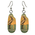 She's Choosing St. Petersburg Earrings | Naive Folk Painting | S883