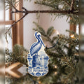 She's Choosing St. Petersburg Ornament | Blue-And-White Ceramic Illustration | S884-O