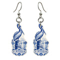 She's Choosing St. Petersburg Earrings | Blue-And-White Ceramic Illustration | S884