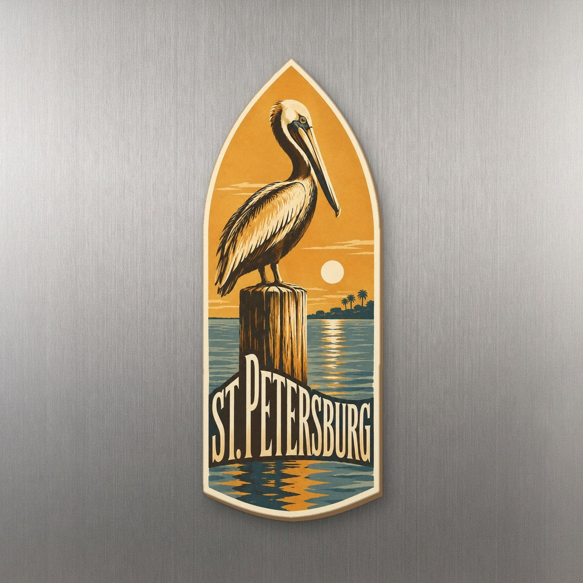 She's Choosing St. Petersburg Magnet | Typographic Illustration | S886-M