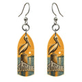 She's Choosing St. Petersburg Earrings | Typographic Illustration | S886