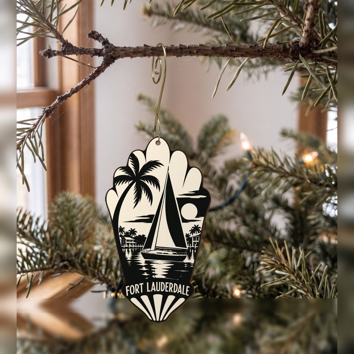 She's Choosing Fort Lauderdale Ornament | Notan | S891-O