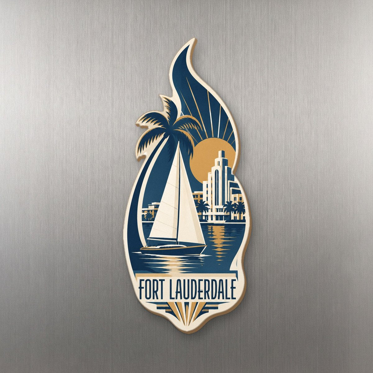 She's Choosing Fort Lauderdale Magnet | Art Deco | S892-M