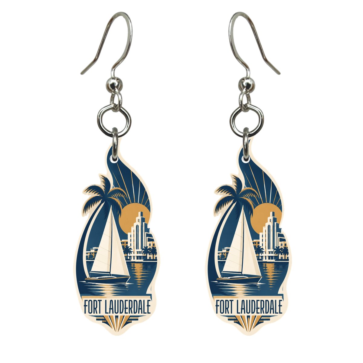 She's Choosing Fort Lauderdale Earrings | Art Deco | S892