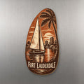 She's Choosing Fort Lauderdale Magnet | Woodcut | S893-M