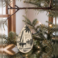 She's Choosing Fort Lauderdale Ornament | Charcoal Gesture | S898-O