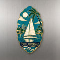 She's Choosing Fort Lauderdale Magnet | Cloisonné-Inspired Graphic | S903-M