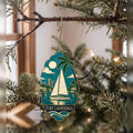 She's Choosing Fort Lauderdale Ornament | Cloisonné-Inspired Graphic | S903-O