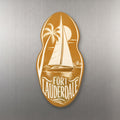 She's Choosing Fort Lauderdale Magnet | Typographic Illustration | S904-M