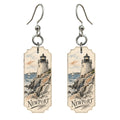 She's Choosing Newport, Rhode Island Earrings | Loose Contour Sketch | S908