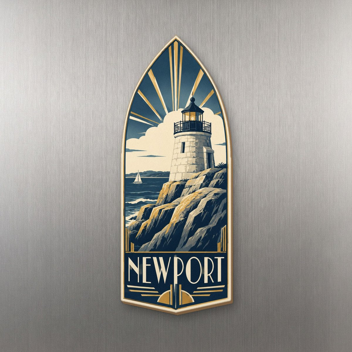 She's Choosing Newport, Rhode Island Magnet | Art Deco | S910-M