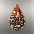 She's Choosing Newport, Rhode Island Magnet | Woodcut | S911-M