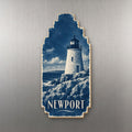 She's Choosing Newport, Rhode Island Magnet | Cyanotype-Inspired | S912-M