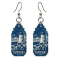 She's Choosing Newport, Rhode Island Earrings | Cyanotype-Inspired | S912