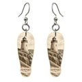 She's Choosing Newport, Rhode Island Earrings | Etching-Inspired Linework | S913
